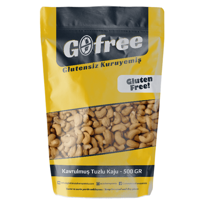 Glutensiz Kavrulmuş Tuzlu Kaju
